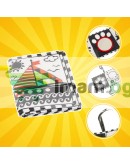 Сензорна книга, контрастна играчка за бебета